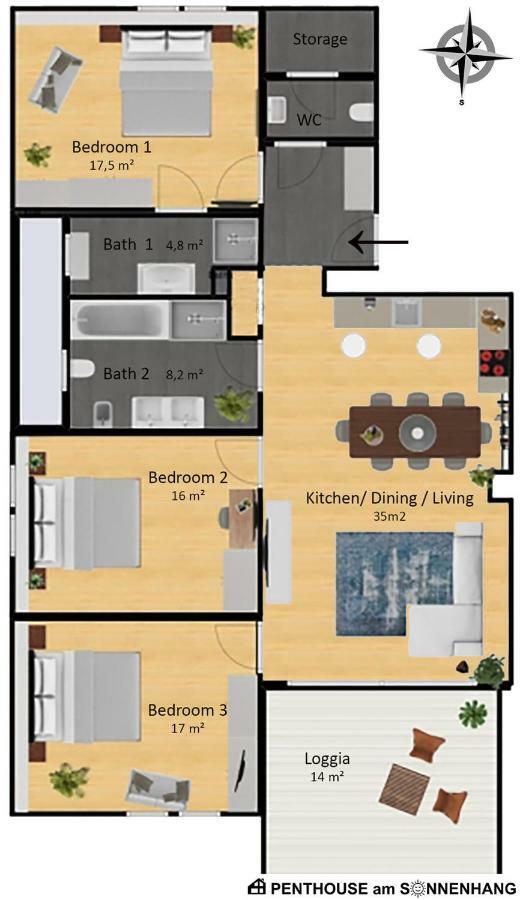 Penthouse Am Sonnenhang Mit Exklusiver Ausstattung Schladming Eksteriør bilde